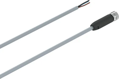 Cable De Conexión Sensor M8 Zoc Recto 3 Contactos 60v Ac/dc
