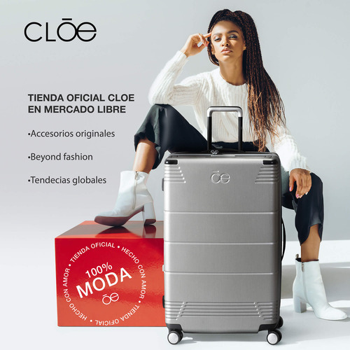 Maleta Chica Cloe Unisex Rígida 20 De Cabina Policarbonato