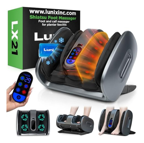 Masajeador De Pies Lunix Lx21 Con Mando A Distancia Para El
