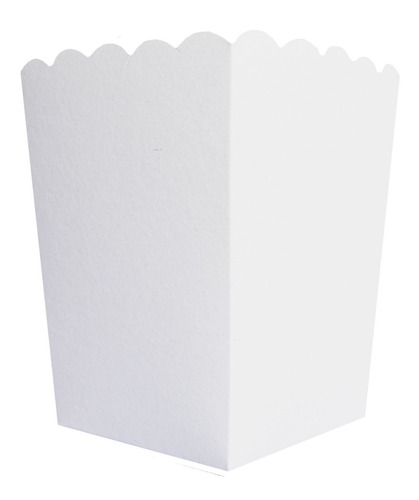 Imagen 1 de 6 de Caja Pochoclos Poc1 X 10u Packaging Blanco Madera