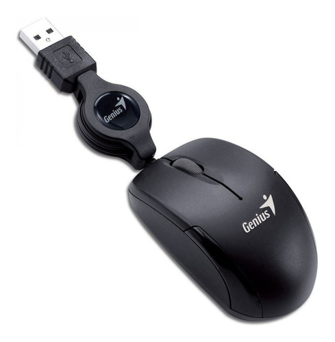 Mouse Mini Genius Micro Traveler Cable Retractil Wincha Opti
