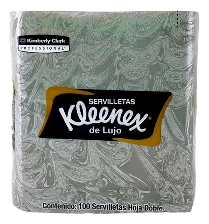 Servilletas Gruesas Kleenex De Lujo Con 100 Piezas Color Blanco