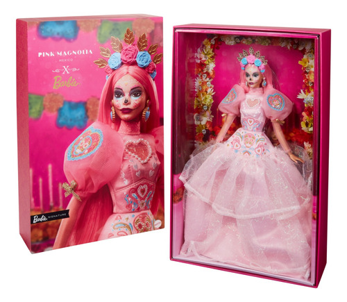 Barbie Pink Magnolia Día De Muertos 2023 Colección Signature