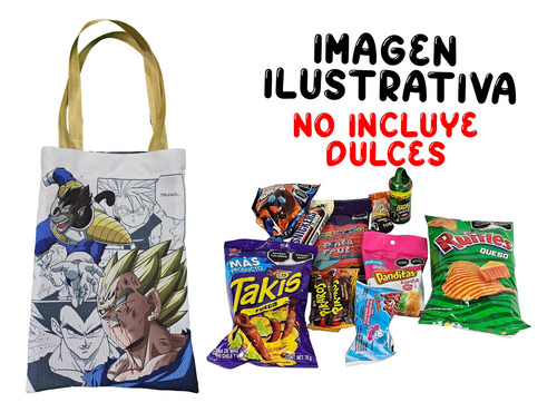 50 Dulceros Majin Vegeta Anime Fiesta Infantil Dragon Ball