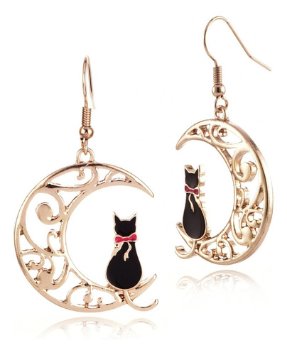 Lindos Aretes De Anime, Diseño De Marinero, Luna, Gato, Lu.