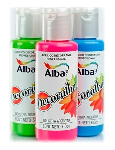 Decoralba Acrilico Decorativo 60ml 47 Paleta Completa Comune