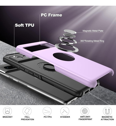 Funda Para Google Pixel 7 Case Magnético Soporte Anillo