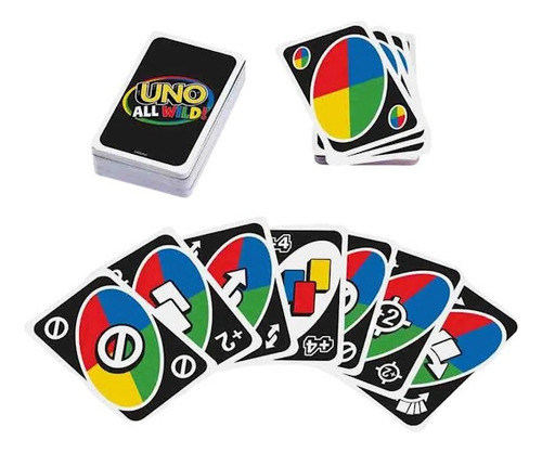 Sjx Juego De Cartas Uno All Wild Unit Hhl33 Mattel
