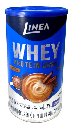 Whey Protein Isolado Hidrolisado Sabor Cappuccino Linea 450g