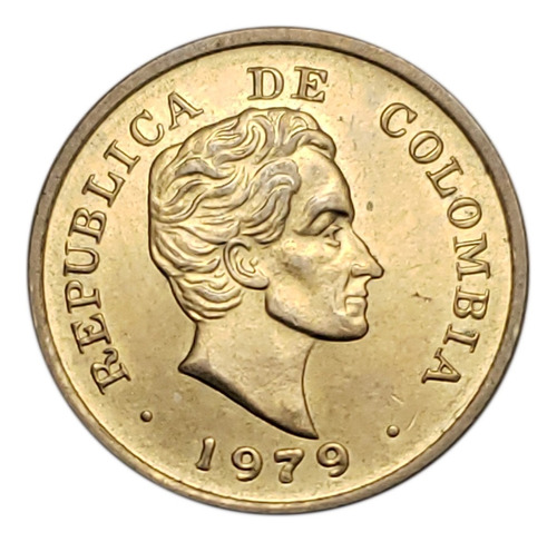 Moneda 25 Centavos. 1979. Colombia. Ddr. Pieza 2676.