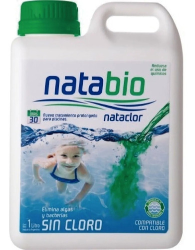 Natabio Alguicida Liquido Para Pileta 1lt Nataclor 