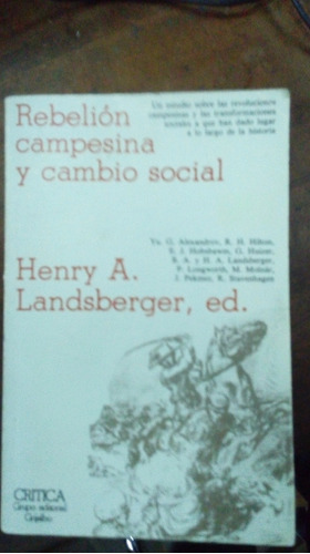 Libro Rebelión Campesina Y Cambio Social