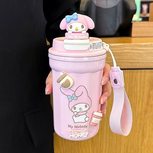 Botella Agua Termo Thermos Cinnamoroll Kuromi 480ml Thermos