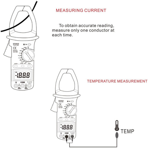 Imagen 4 de 6 de Pinza Amperimetrica True Rms Capacitancia Resistencia Diodo