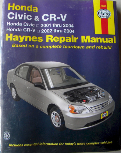 Manual Taller Honda Civic Accord Crv Odyssey Pilot Del Sol