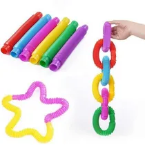Comprar Tubo Pop Juguetes Antiestrés Tubos Para Jugar Con Luces X 10