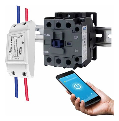 Kit Swich Wifi 220v + Contactor 18a Termotanques, Heladeras