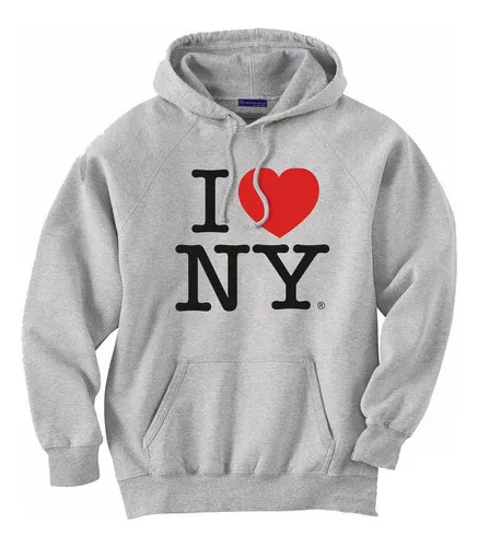 Canguro Estilo Hoodie C Gorro Yo Amo New York Love Unisex