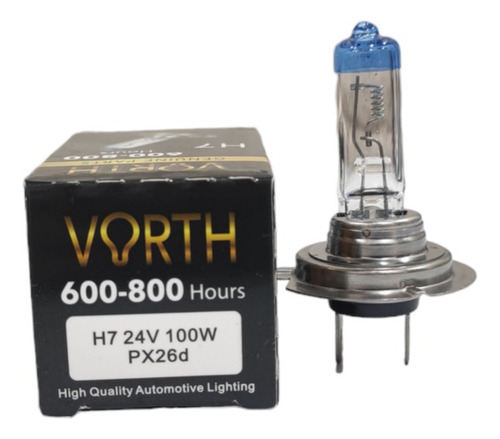 Ampolleta Halogena Vorth 800 Hrs H7 24v 100w