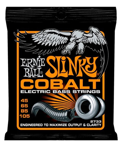 Cuerdas De Bajo Ernie Ball 2733 Hybrid Slinky Cobalt  45-105