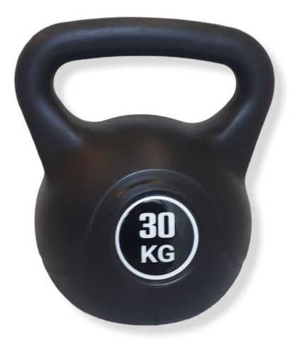 Imagen 1 de 4 de Pesa Rusa Kettlebell De Cemento Recubierta En Pvc De 30 Kgs.