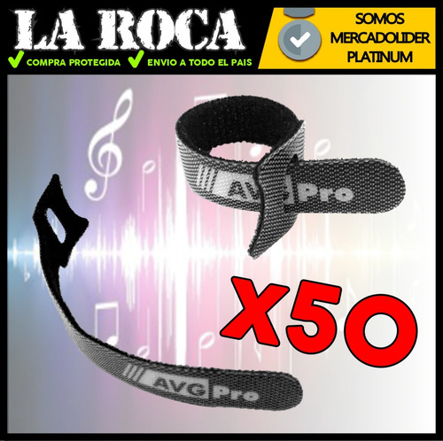 Imagen 5 de 10 de Abrojo Precinto Pack X50 Sujeta Cable Reutilizables Sonido