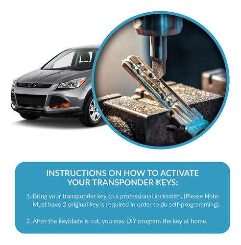 Keyless2go Nueva Uncut Sustitución 80 Bit Transpondedor Igni