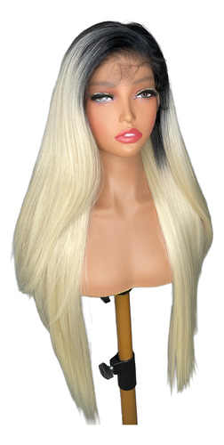 Peluca De Encaje Frontal Destiny - Stylez Oncologica Balayage Negro Con Rubio L