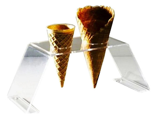 Porta Sorvete Casquinha Acrílico Pizza Cone Temaki Doces 2f