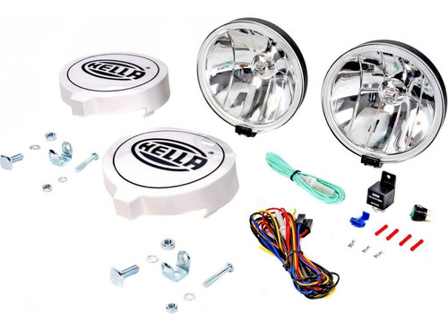 Imagem 2 de 9 de Par Farol De Milha Auxiliar Off Road 700ff 12v 55w Hella