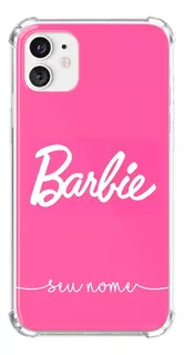 Capa Capinha Anti Shock Personalizada Barbie Desenho Nome