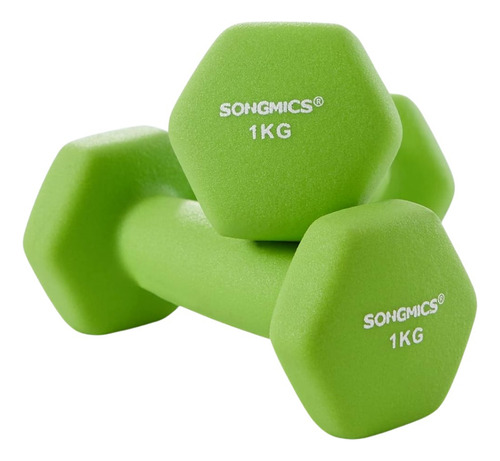Juego De Mancuernas Hexagonales 1kg, 2kg, 3kg Para Casa Gym