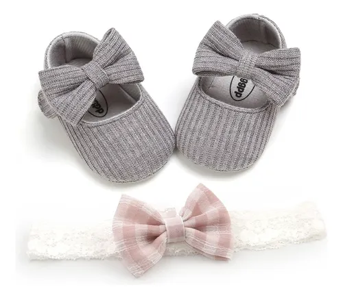 Botas Suaves Con Forma De Lazo Para Niñas, Botas Blandas Par