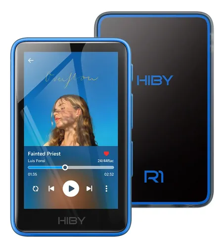 Leitor Mp3 Hiby R1 Hifi Bluetooth 5.1 Com Tela Sensível Ao T Azul