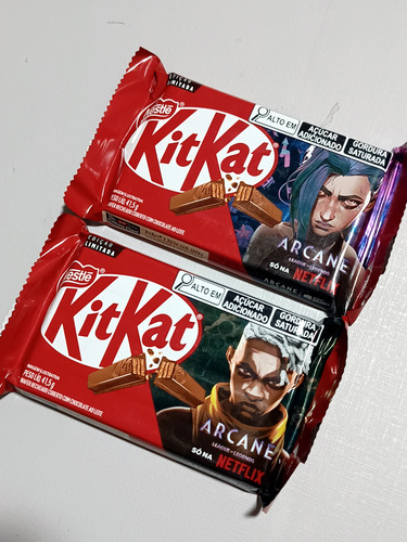 Chocolate (novo) Kitkat Arcane Jinx E Ekko Lol Val 10/25