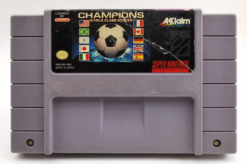 Champions World Class Soccer Snes Nintendo * R G Gallery