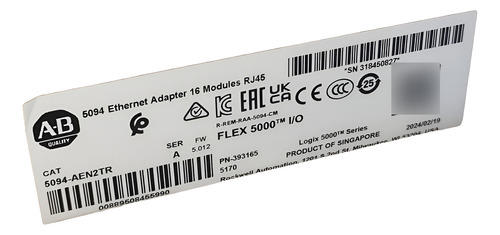 Allen Bradley 5094-aen2tr Module Ethernet Adapter