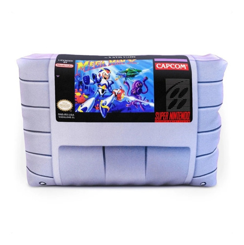 Cojín Super Nintendo Mega Man X 30x20cm Vudú Love