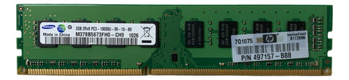 Memoria Ram 2gb Ddr3 Pc3-10600u 1333mhz Samsung Pc Hp497157
