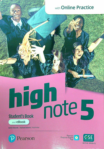 High Note 5 - Student's Book + Extra Digital Activities And Online Practice, De Edwards, Lynda. Editorial Pearson, Tapa Blanda En Inglés Internacional, 2020