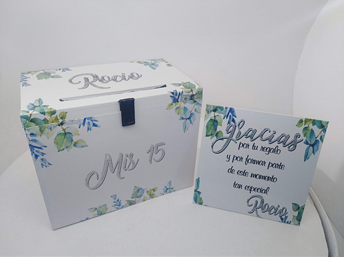 Imagen 7 de 10 de Urna Buzón De Madera Boda 15 Años Cumples Personalizado