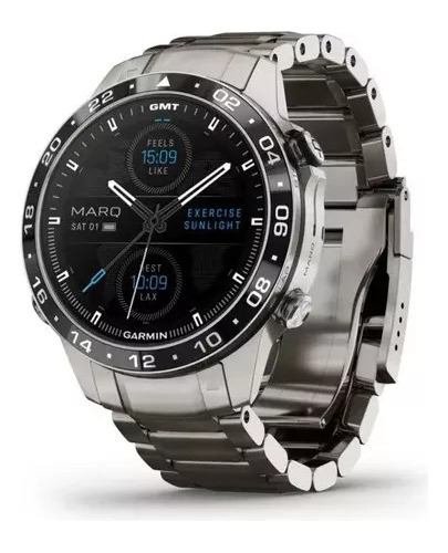 Garmin Marq Aviator Gen 2 Modern Tool Fitness Smartwatch Correia Aço-inoxidável