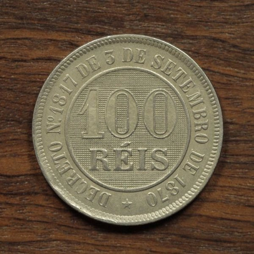 Notável Moeda. Brasil. 100 Réis. 1887. Amato V029. 