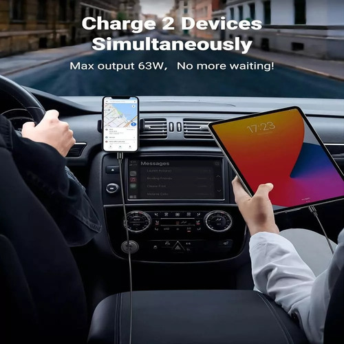 Carregador Peining Wu-f022 Usb Cinza-escuro
