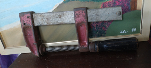 Grampo Obra Sargento Antigo Abertura Máxima 17 Cm No Estado (Usado)