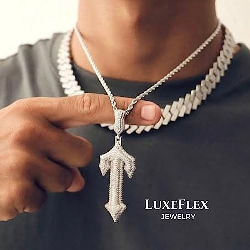 Luxeflex Collares De Espada Cruzada De Hip Hop Con Cadena De
