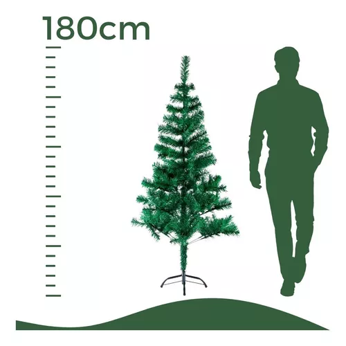 Árvore De Natal 1,80m 320 Galhos Luxo - Cheia - Prime C/ Nf