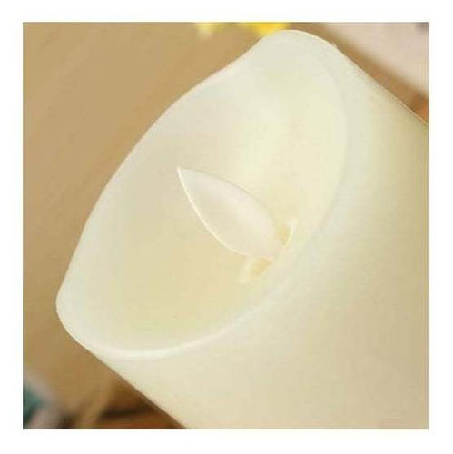 Imagem 3 de 5 de Vela Led Artificial Decorativa Luz Viva 19,5cm Pilha Inclusa