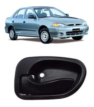 Manilla Hyundai Accent Brisa Interna Piloto Negro 1 Pieza 