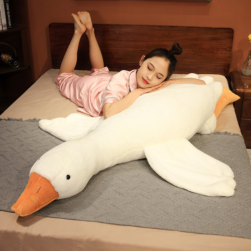 Almohada Corporal De Ganso Blanco Suave Y Cómoda Para Dormir